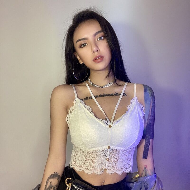 Bra ren 2 dây đính khuy mã 2404
