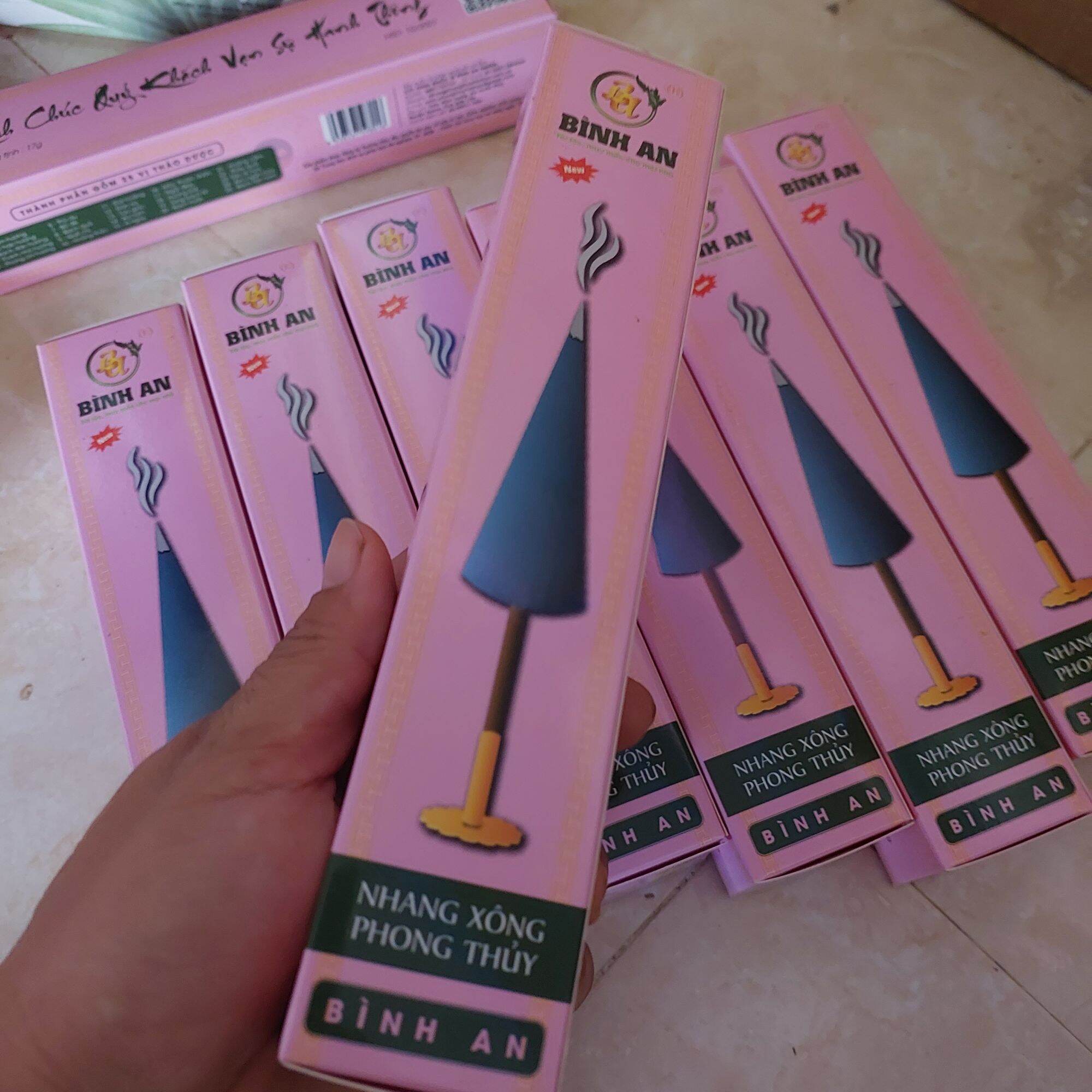 Hộp nhang xông phong long buôn bán nhang xông phong thủy bình an