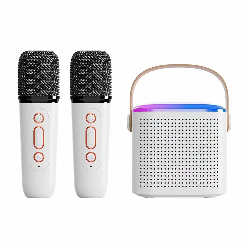 Mini karaoke Bluetooth speaker with wireless mic, wireless mic, wireless icro, support sound effects, loud speaker power, ultra bass, 5W power, bluetooth karaoke speaker, Bluetooth Mini speaker, mini karaoke speaker