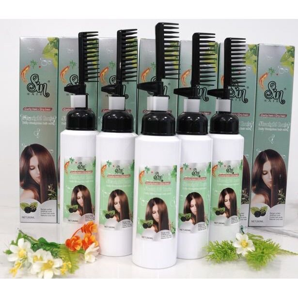 Dầu gội duỗi tóc tại nhà sin hair nhật bản chỉ cần 15 phút gội là tóc thẳng óng mượt