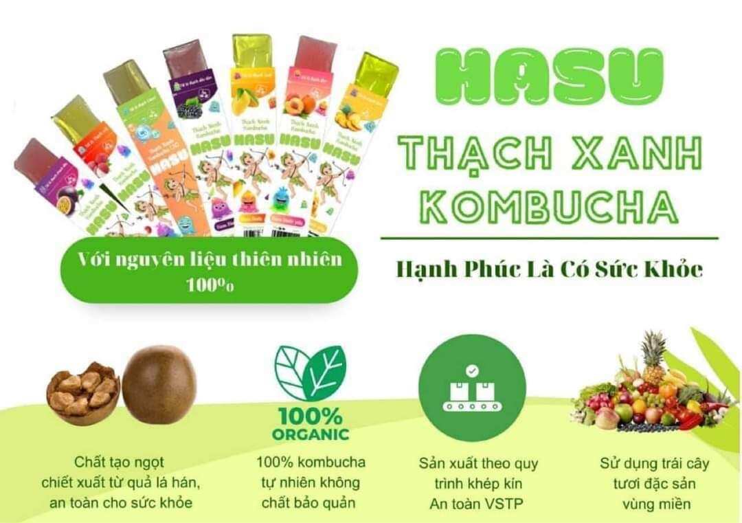 Thạch rau câu Hasu 500gr