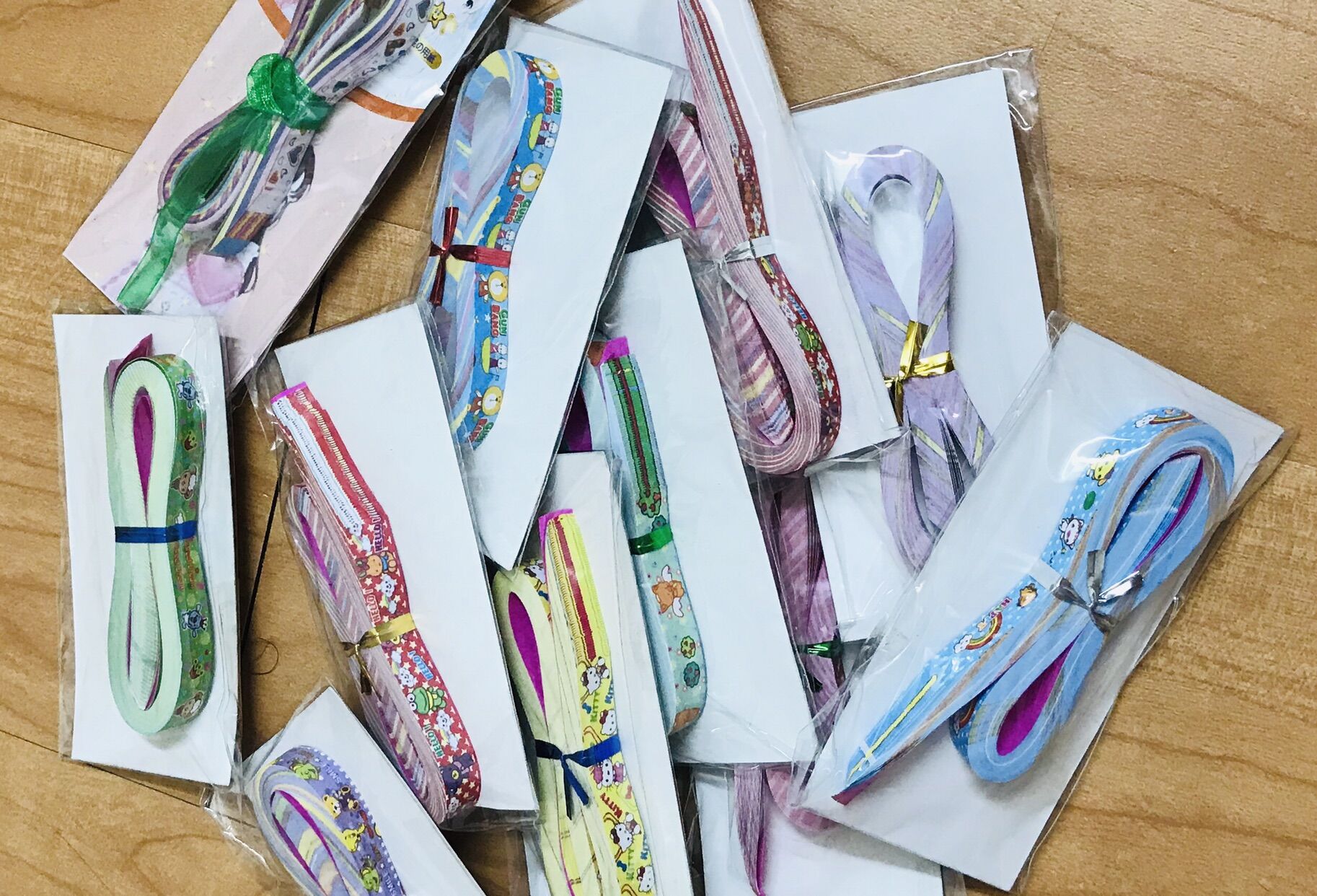 [HCM]Set 5 Vĩ Giấy Xếp Sao - Vĩ Xếp Được 50 Sao