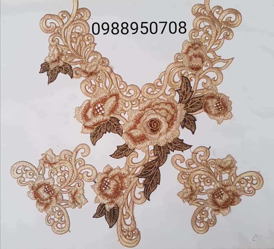 BỘ CỔ TAY 3D MAY ÁO