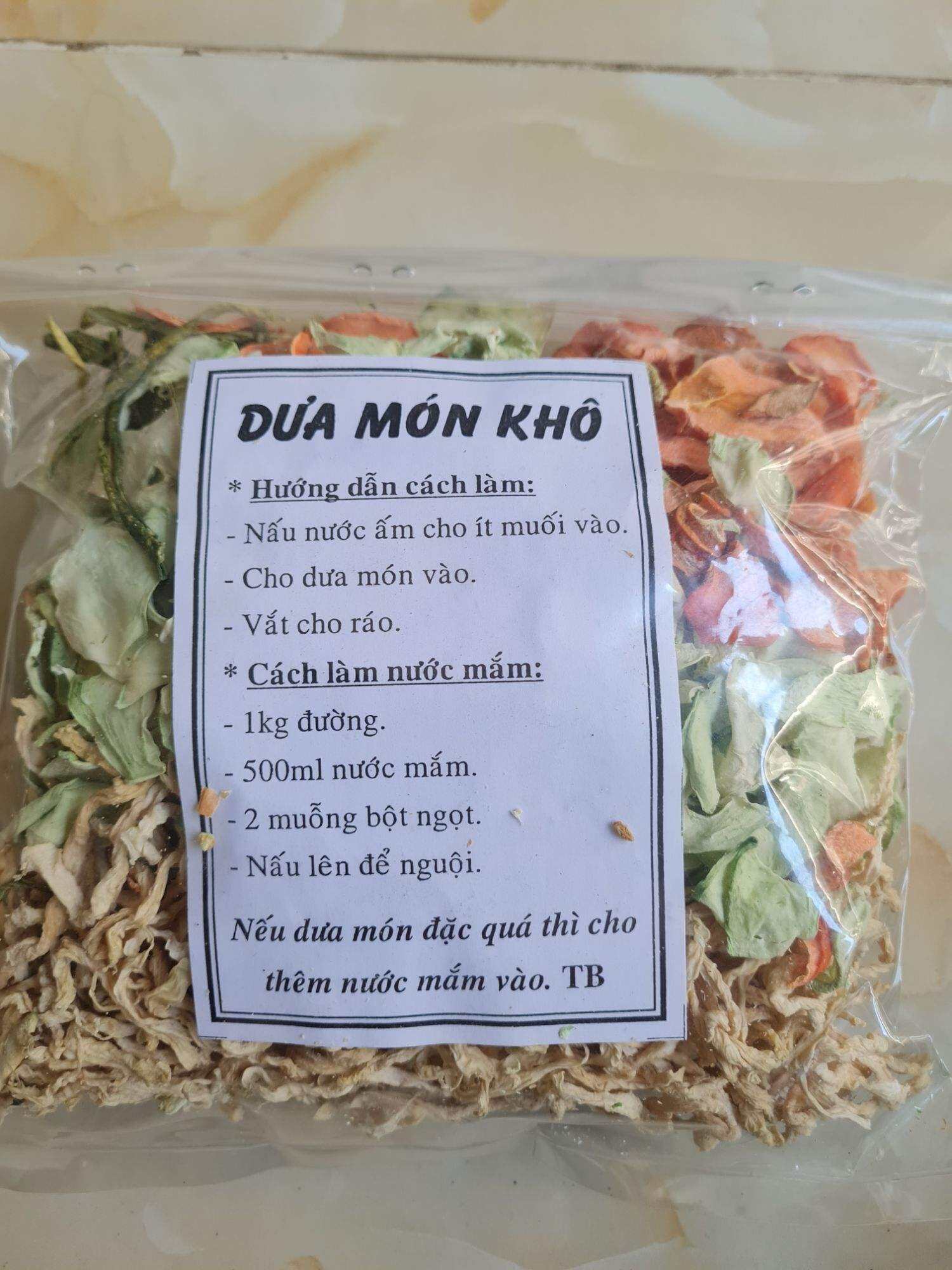 Dưa món sấy khô ngon ngày tết