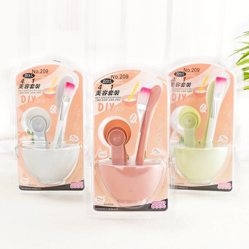 bộ bát trộn đắp mặt nạ 6in1 ( giao màu ngẫu nhiên )