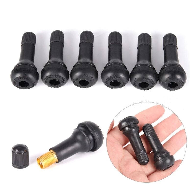 4pcs cao su lốp van cap tr414/tr413/tr412 Xe Xe tải không săm lốp van STEM Bìa Kẽm hợp kim cao su lốp Stem Caps