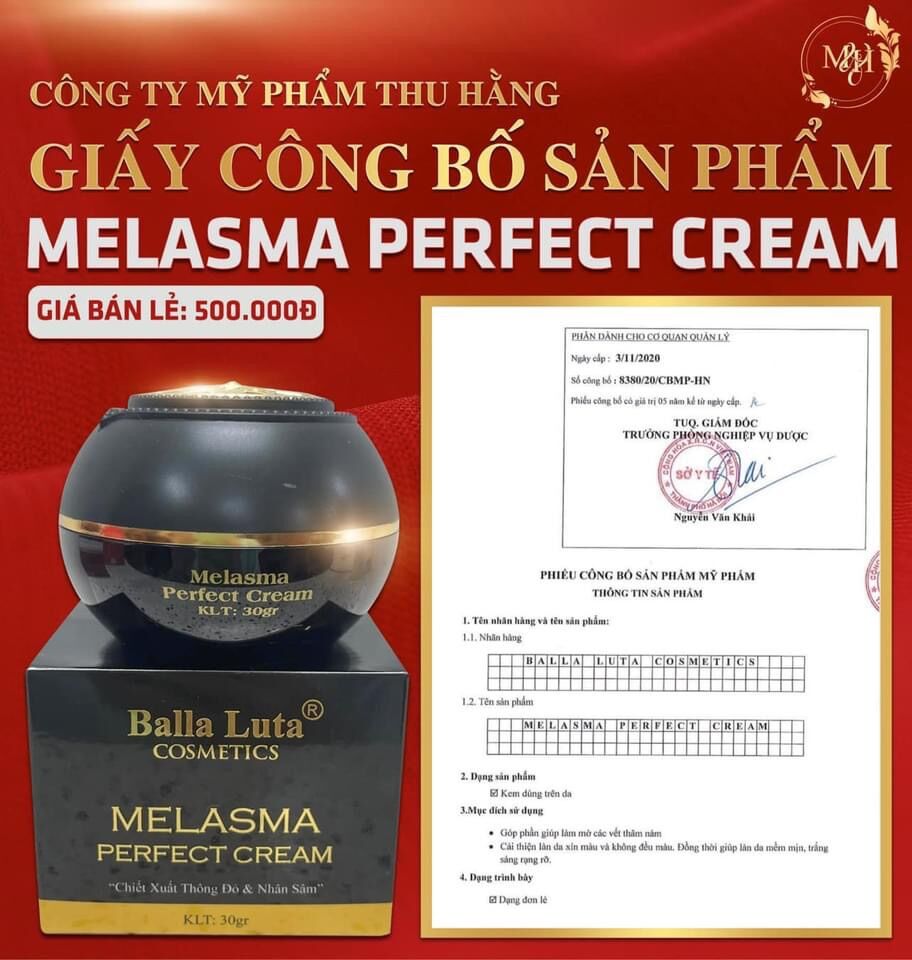 CAO NÁM LỚN 30GR MELASMA BALLA LUTA