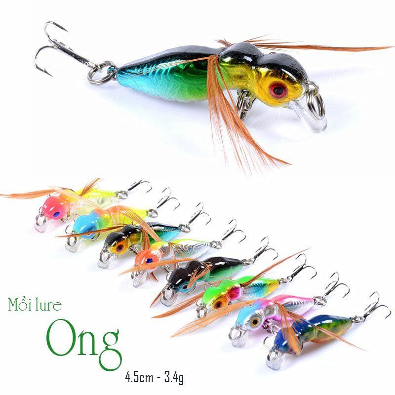 Mồi con ong hình thật
