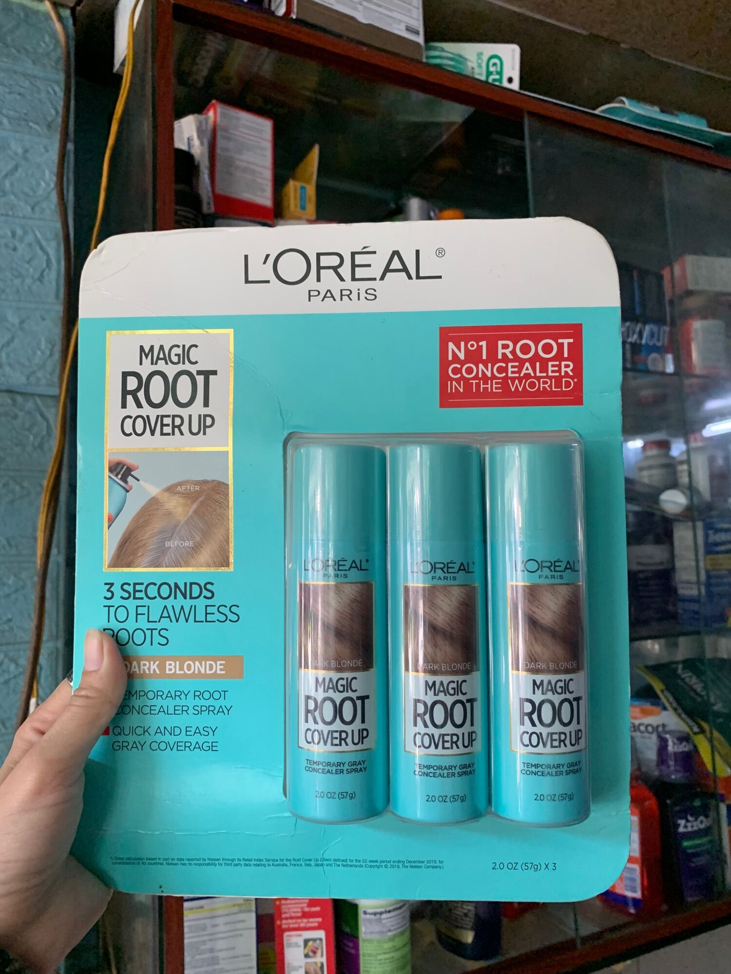 Xịt phủ chân tóc tạm thời loreal 57gr