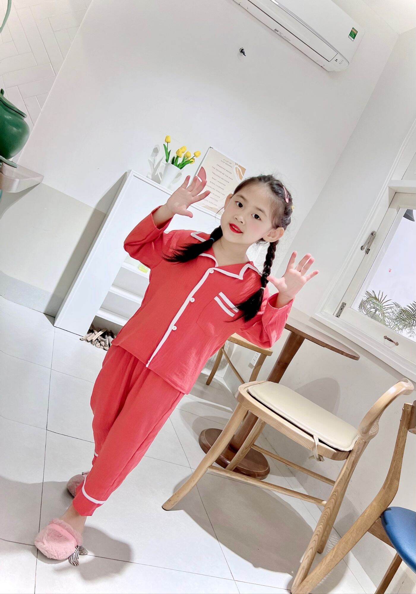 bộ mirama chất vải đũi  mẹ và bé