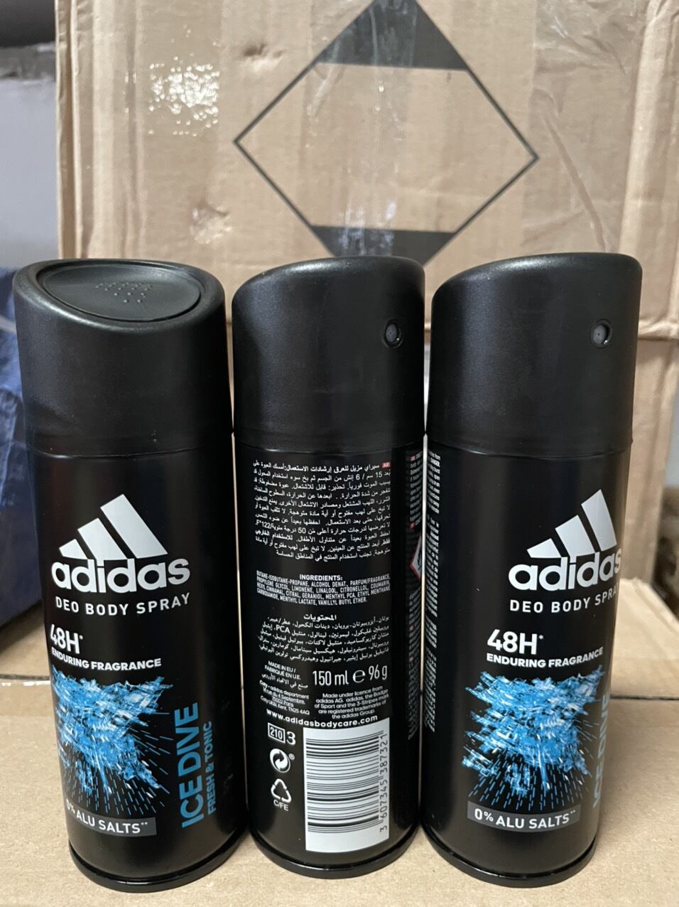 xịt khử mùi toàn thân Adidas ICE DIVE 150ml - mỹ