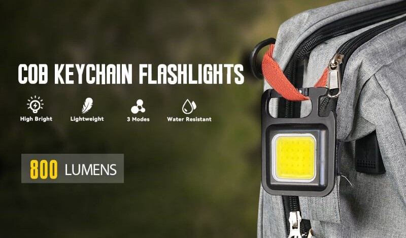 Đèn Led Cob Siêu Sáng Khẩn Cấp Đa Năng Móc Khoá