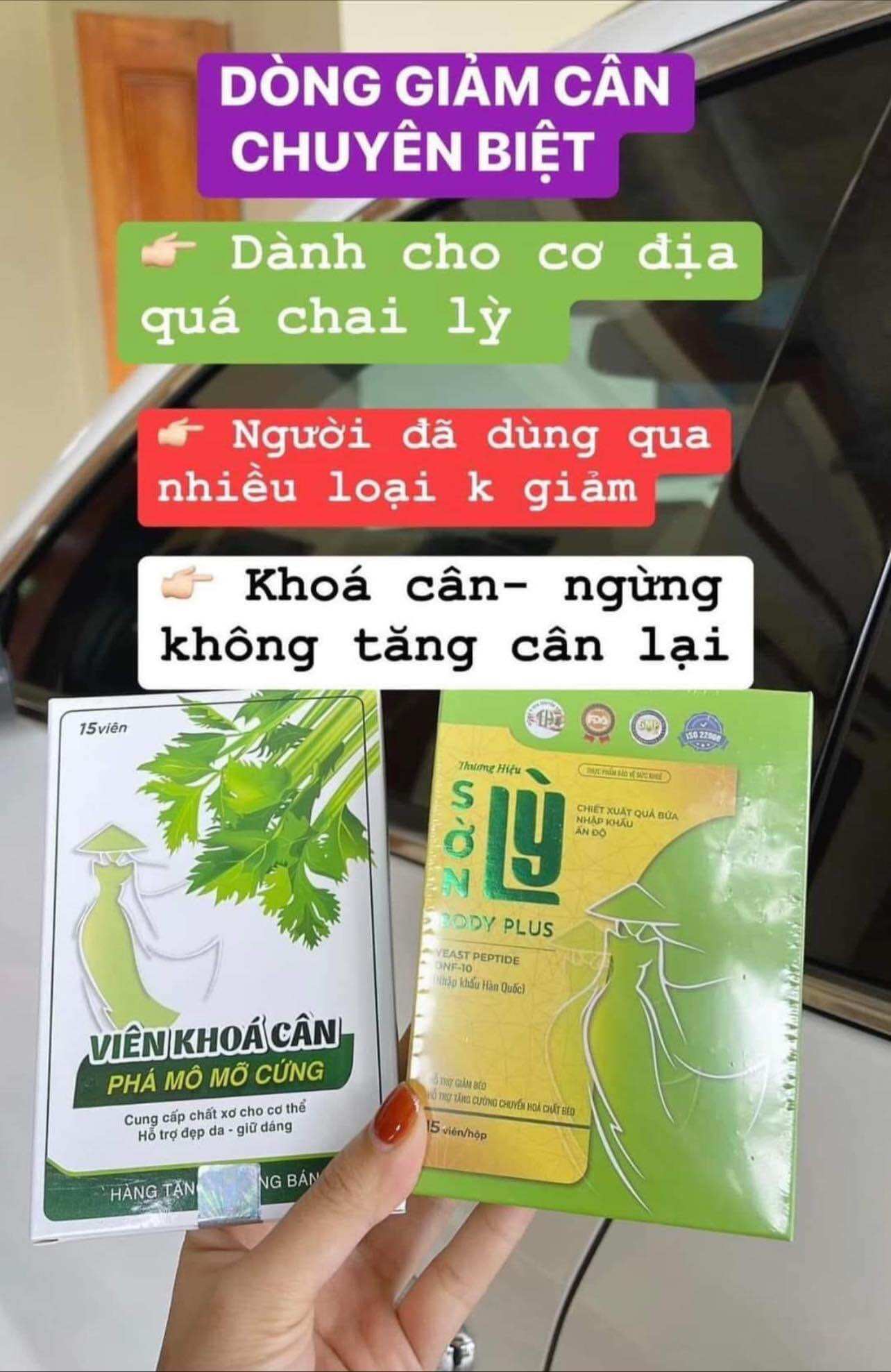 [Tặng VitC ] Thảo Mộc Giảm cân Sờn Lỳ Dành Cho Cơ Địa Chai Nhờn