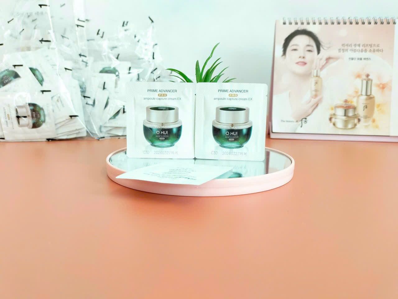  Combo 10 gói kem dưỡng da mặt Ohui Prime Advancer làm da căng bóng trắng hồng. 