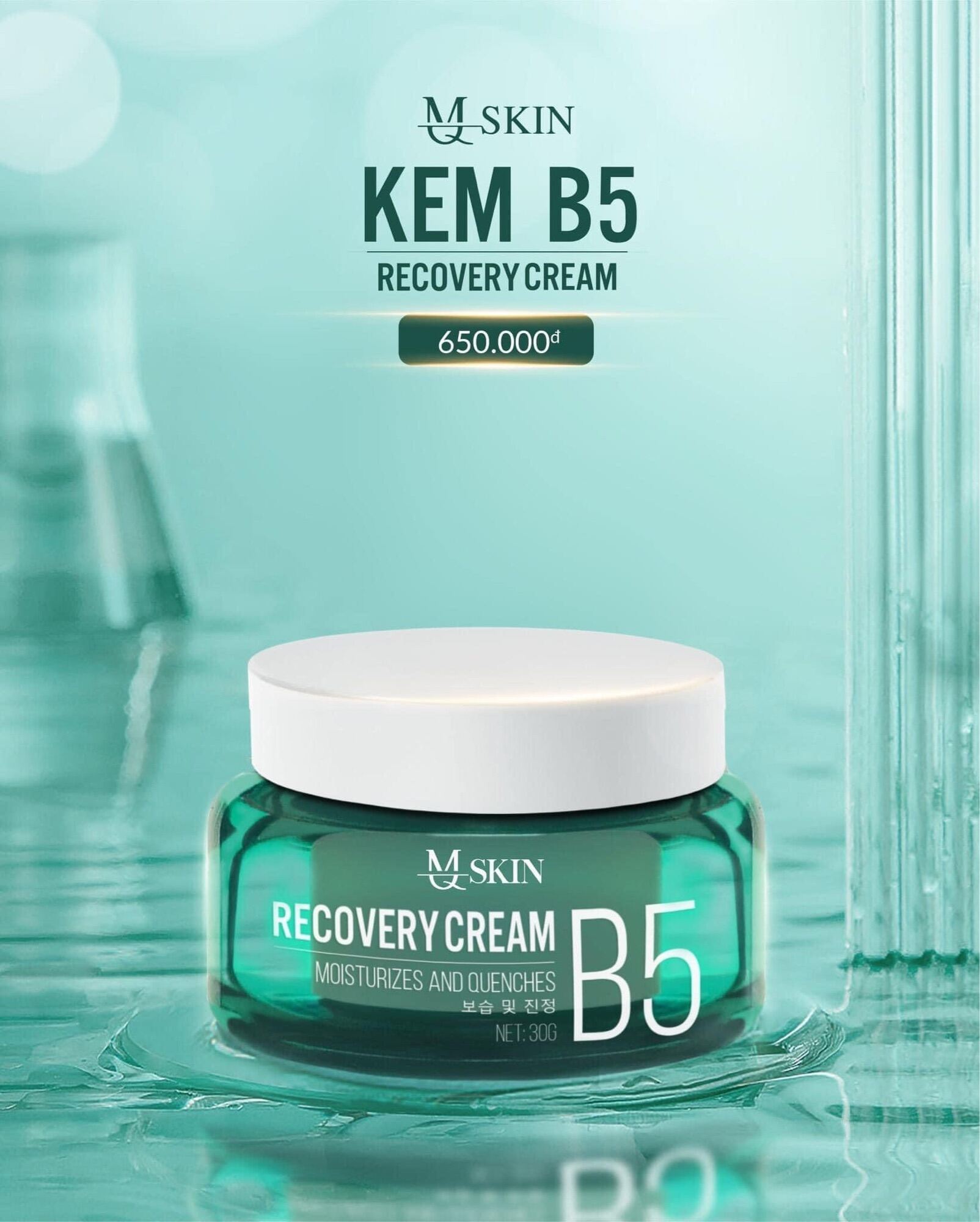 Kem Face B5 Dưỡng Trắng Da Phục Hồi Da Recovery Cream Mq Skin Chính Hãng