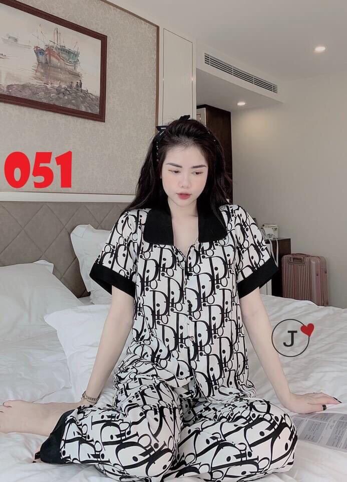 Combo 2 bộ Pizama cổ sen siêu xinh