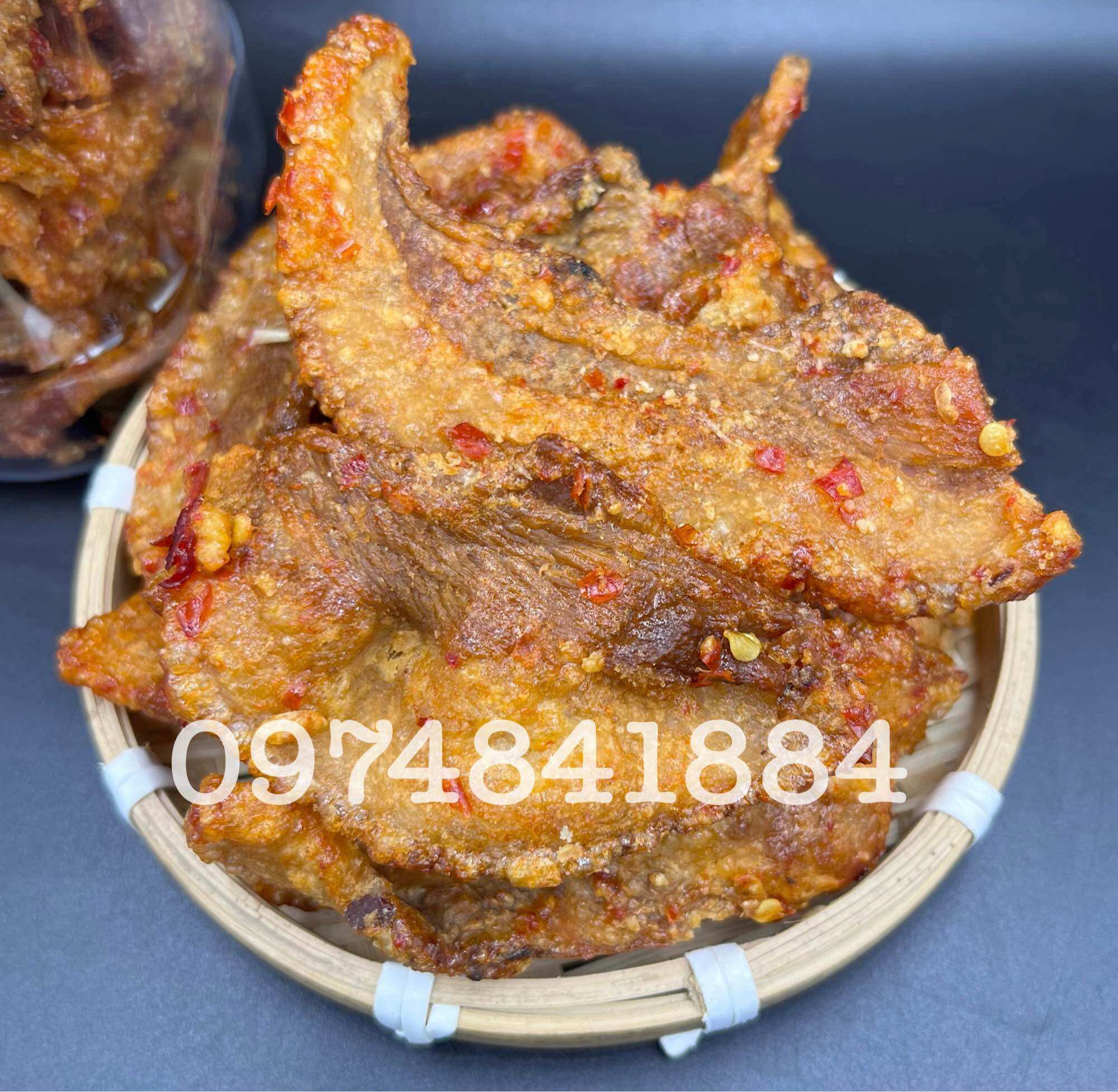 Hủ 250G ba rọi cháy tỏi siêu ngon