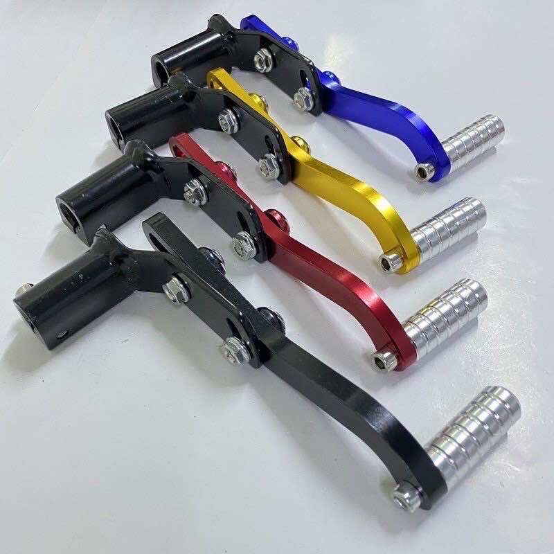 Cần số móc xe máy CNC màu vàng