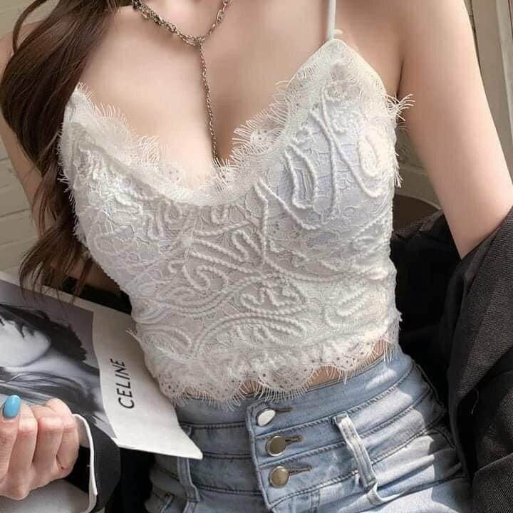 Áo Bra ren nổi hai dây có mút