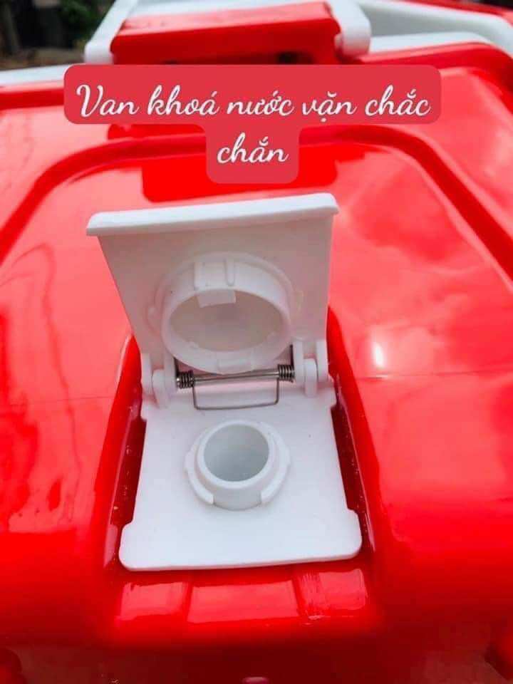 Thùng đá lớn giữ nhiệt màu đỏ 45l