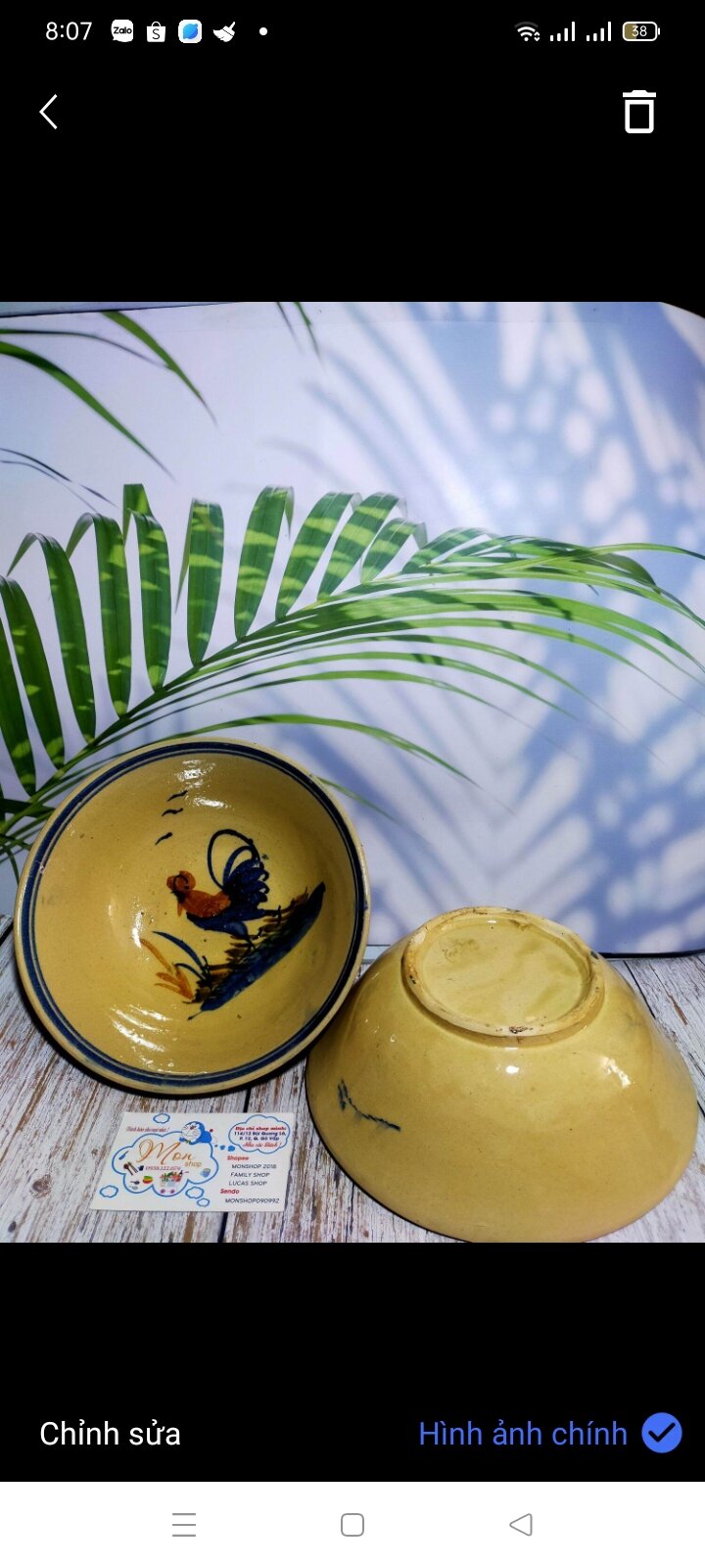 [GỐM THÔ]COMBO 2c TÔ CON GÀ XƯA