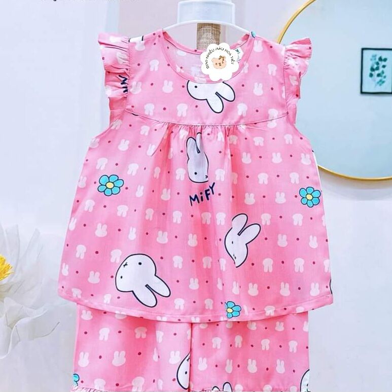 Baby Girl Clothes Set Combo 5 Sets for Baby Girls Made of Linen Fabric, Delivered in Many Colors, Many Bright Patterns, Not Identical to the Baby's 01