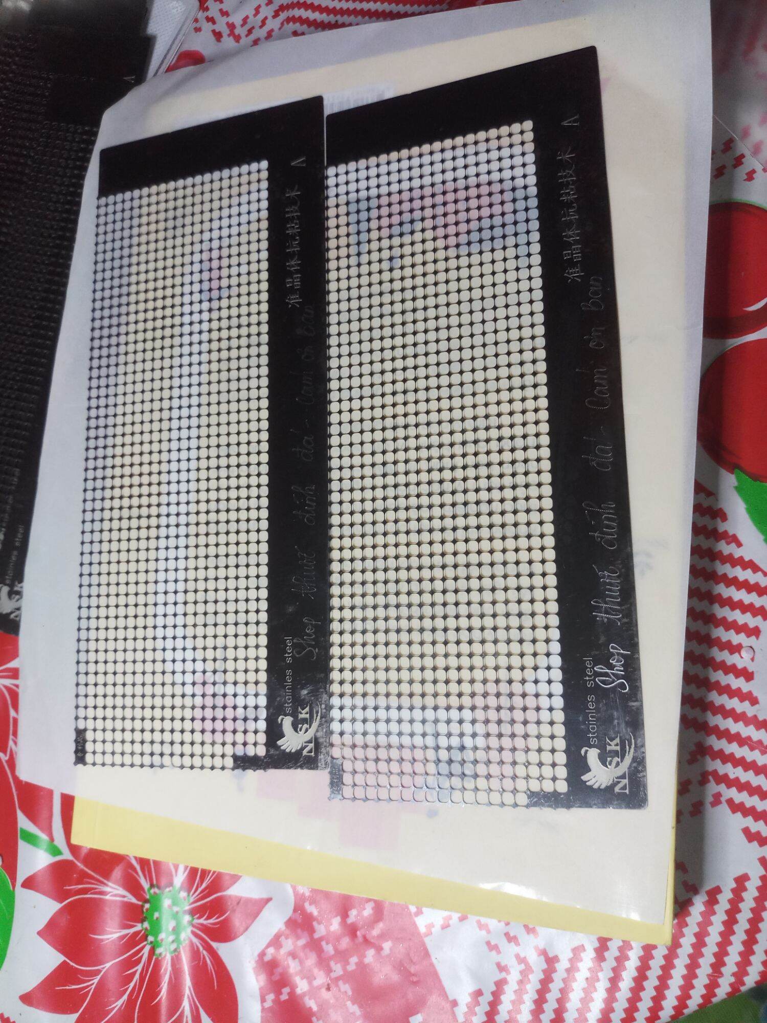 Thước 17cm bảng to model A, hàng 1, khớp tranh