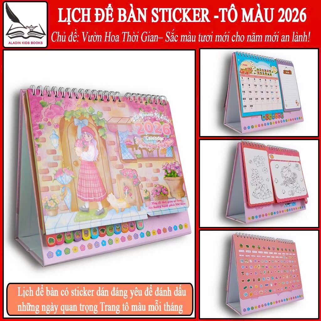Lịch để bàn 2026 quá trời xinh luôn