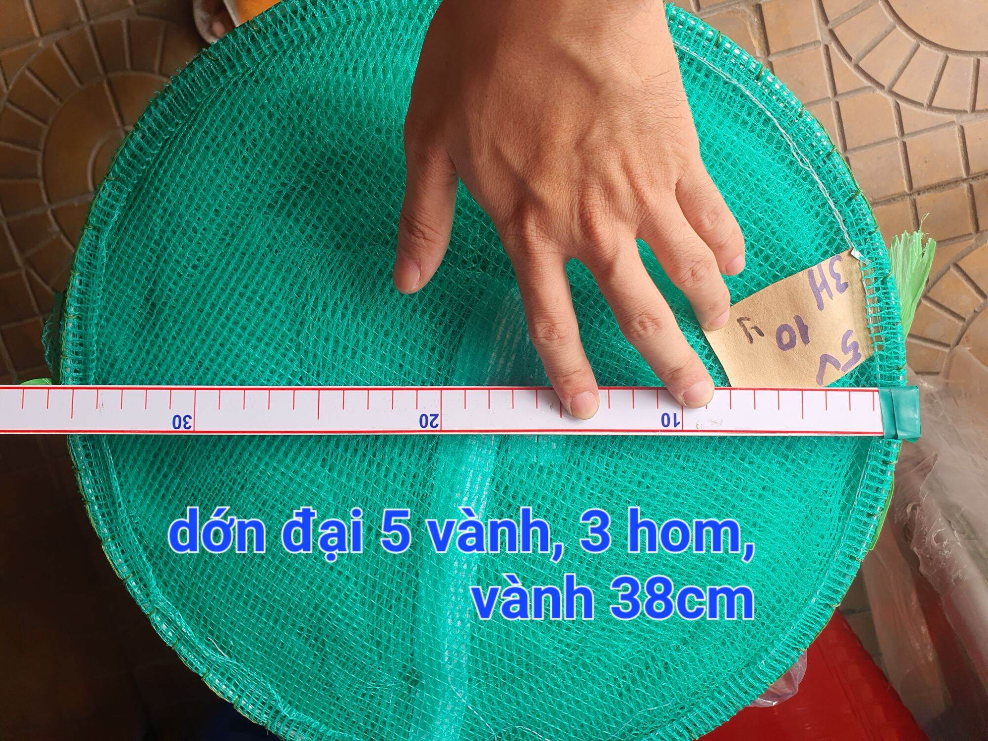 Dớn đặt cá, bắt cá chặn sông size đại 5 vành, 3 hom, vành 38 cm.... dụng cụ bắt cá, bẩy tôm, tép