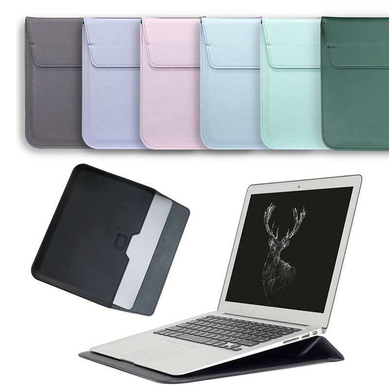 Bao da máy tính xách tay bằng PU thích hợp cho Macbook Air  M1 /M2 Pro 13.3 inch