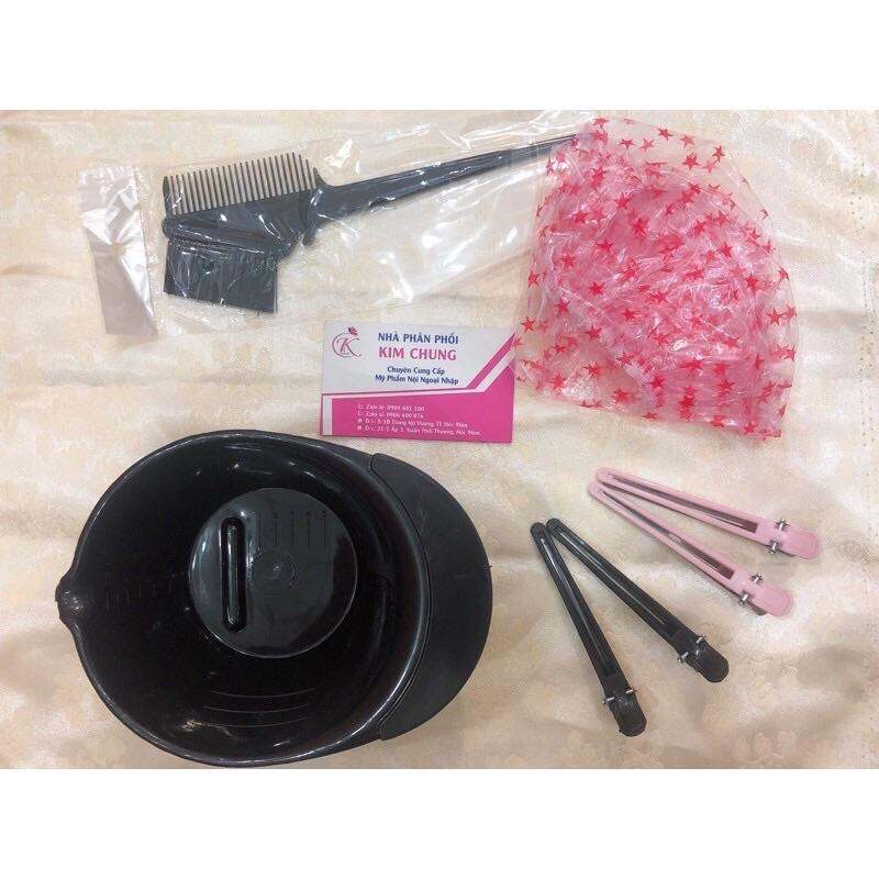 Bộ dụng cụ nhuộm tóc cơ bản tại nhà (4 món)