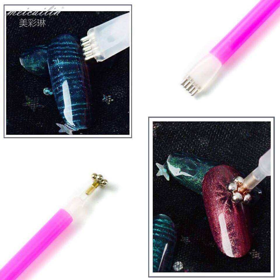 Cây nam châm hơ mắt mèo hoa nail