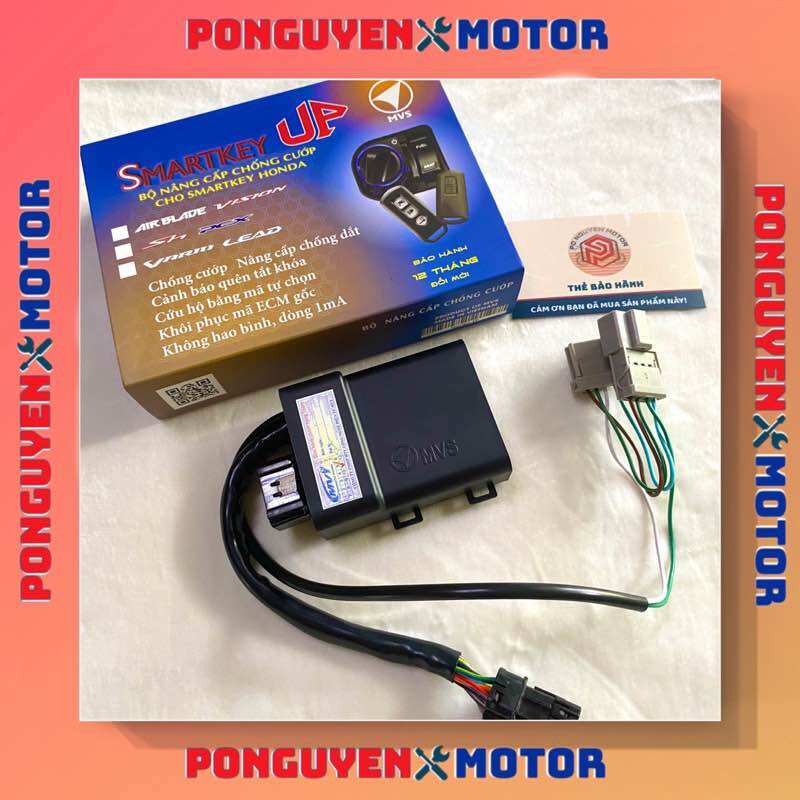 BỘ NÂNG CẤP CHỐNG CƯỚP ĐI XA 2 MÉT TẮT MÁY VÀ CHỐNG DẮT CHO SMARTKEY HONDA MỚI NHẤT
