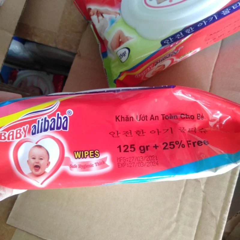 Khăn ướt Alibaba 125gr(700gr 1 bịch)