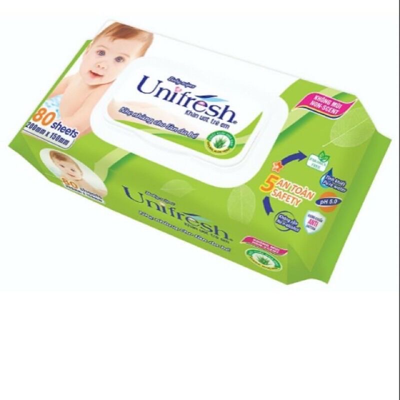 Khăn Ướt Unifresh Aloevera 80M