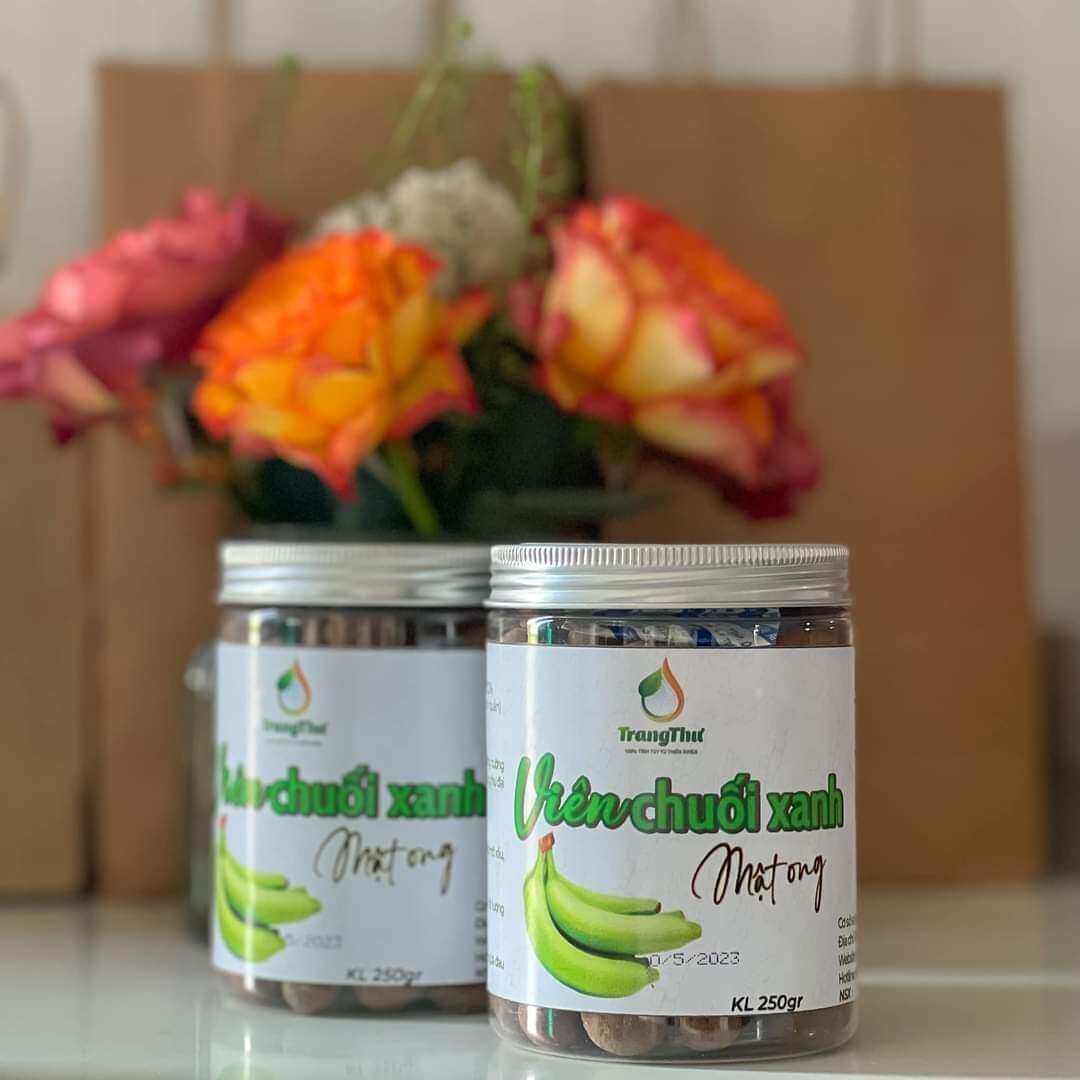 Viên Bột Chuối Xanh mật ong