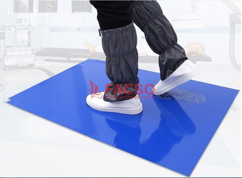 Thảm Dính Bụi Phòng Sạch 90x60 cm, MIC 40 (Hộp 10 Tấm) HÓA ĐƠN VAT