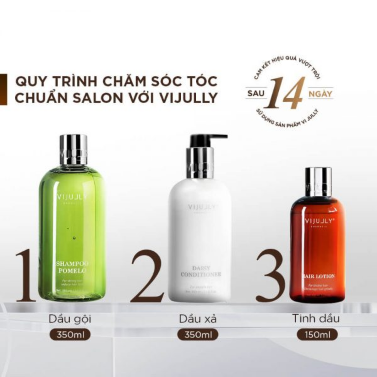 Dầu gội bưởi ngăn rụng tóc Vi Jully 350ml
