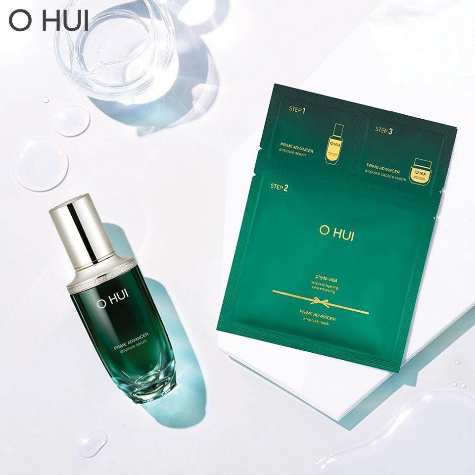 Mặt nạ cao cấp chống lão hoá OHUI Prime Advancer Ampoule Mask 37ml - Gimmick