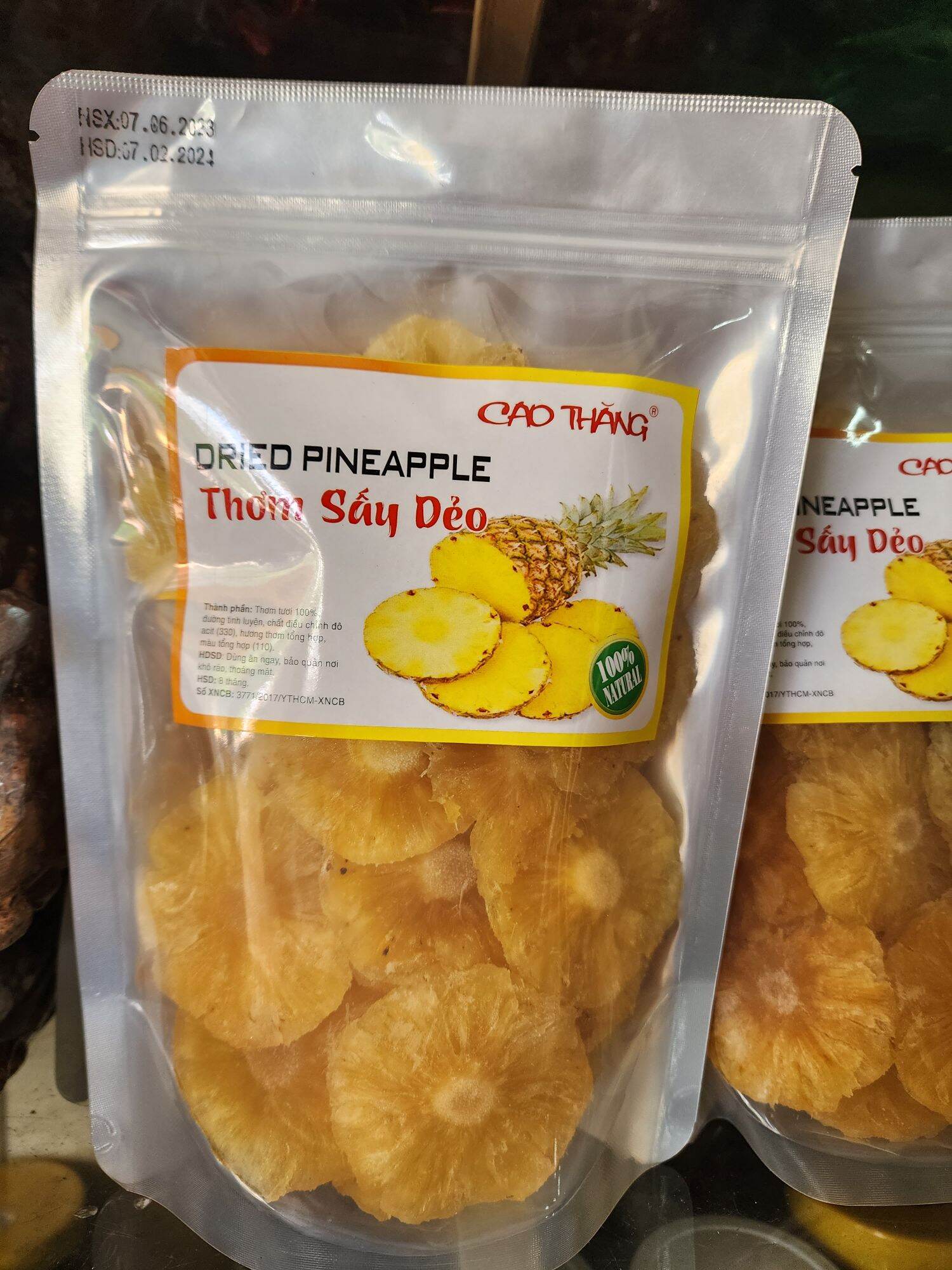 Thơm sấy dẻo cao thăng 500gr