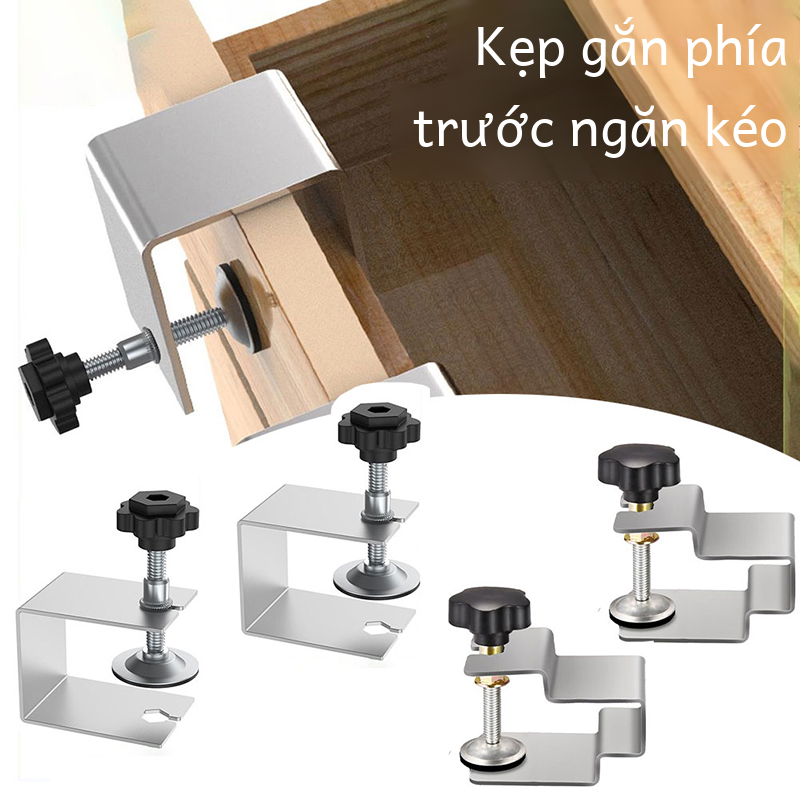 Ngăn Kéo Phía Trước Lắp Đặt Kẹp 1/2 Bộ Thép Gỗ Bảng Điều Khiển Jig Dụng Cụ Bạc Cố Định Kẹp Cho Gia Đình Tủ Đồ Nội Thất phụ Kiện