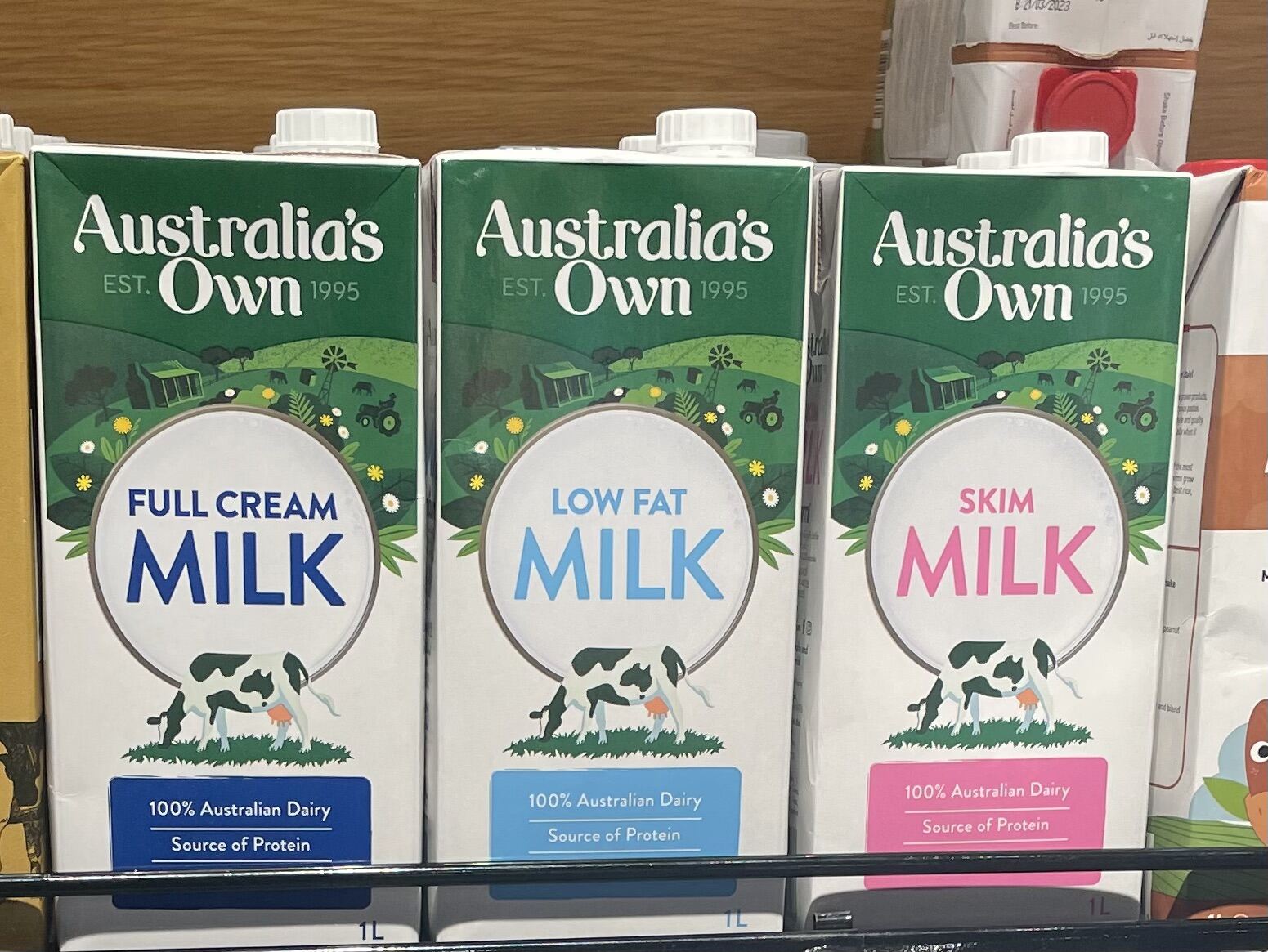 Sữa Australia s Own sữa tươi nguyên chất tiệt trùng 1L