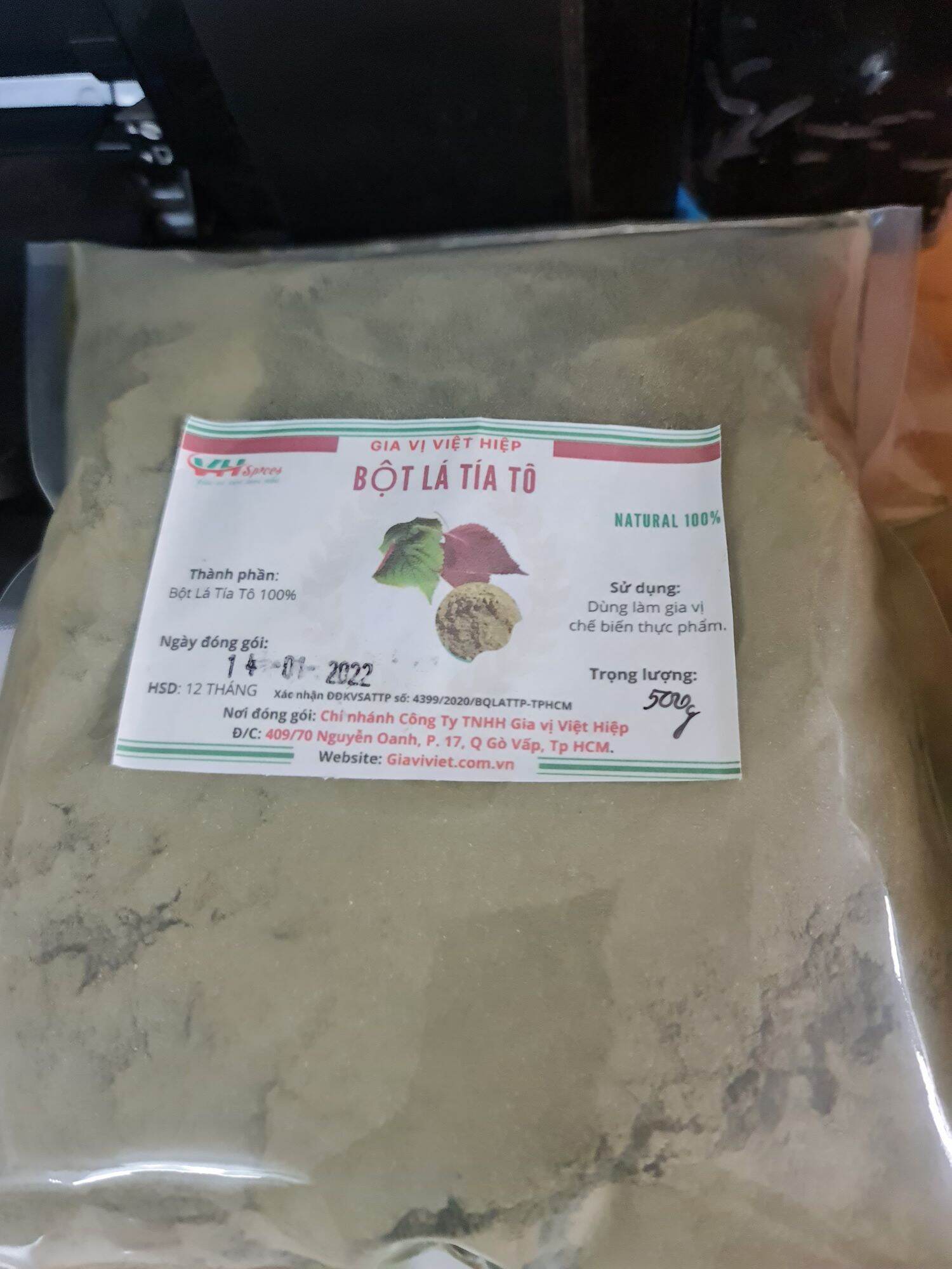 Bột Lá Húng Quế gói 500g