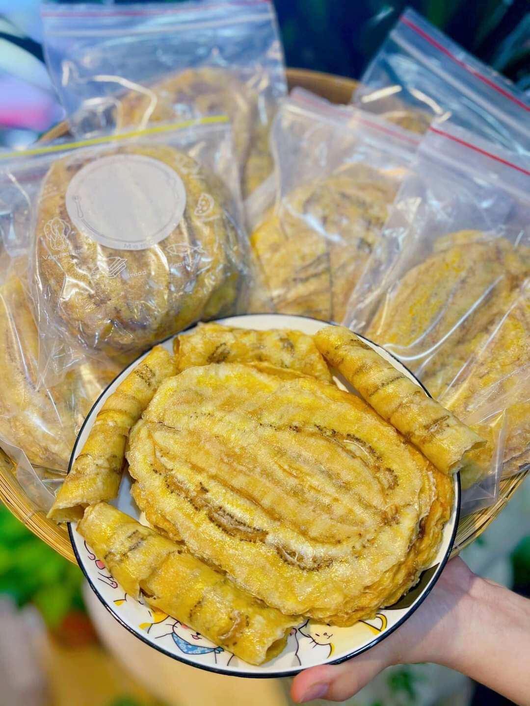 Chuối xiêm ép dẻo  nhà làm 500g