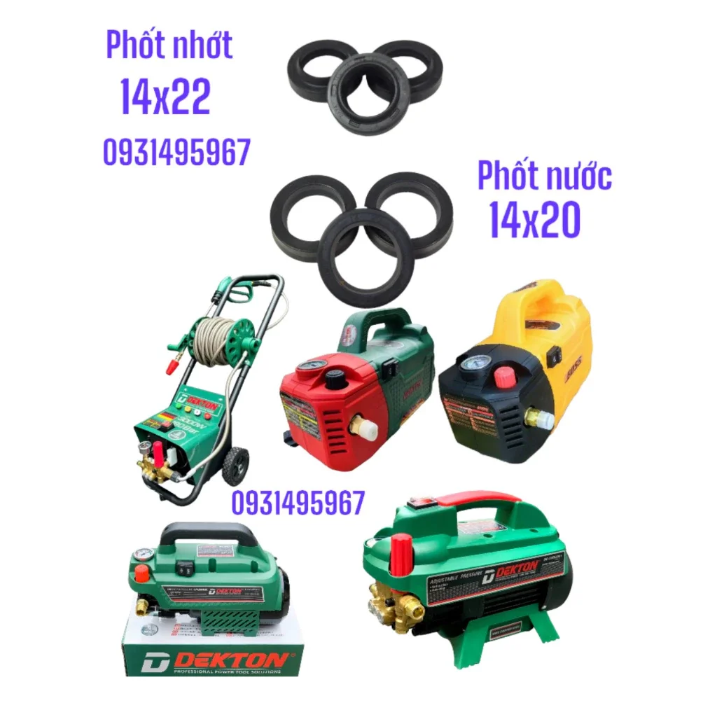 [Nhập RS0722 giảm 30k cho đơn 99k]bộ phốt nhớt  phốt nước máy rửa xe dekton 3001  boss  sumo..