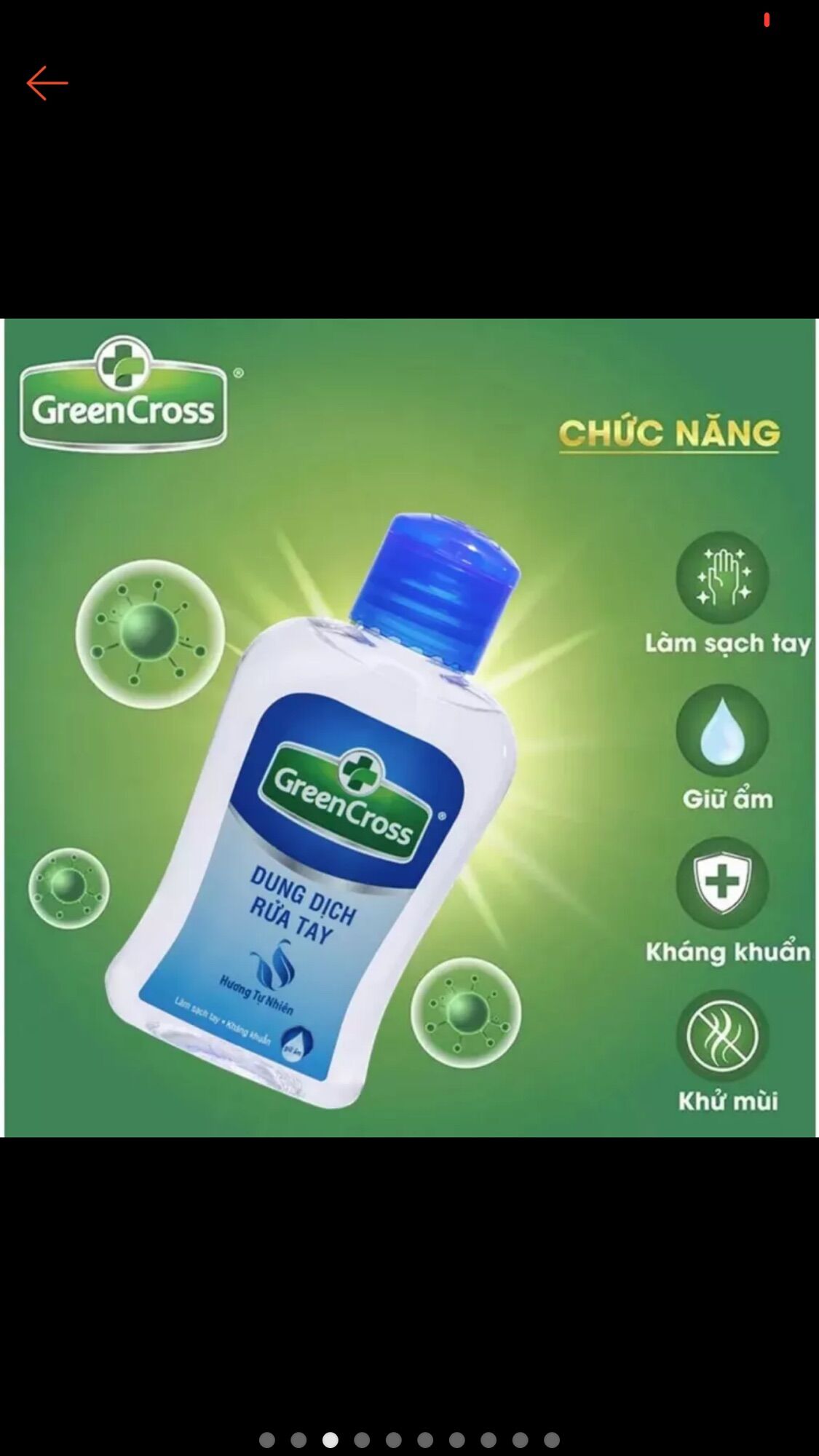 Dung dịch rửa tay khô Green Cross 250ml