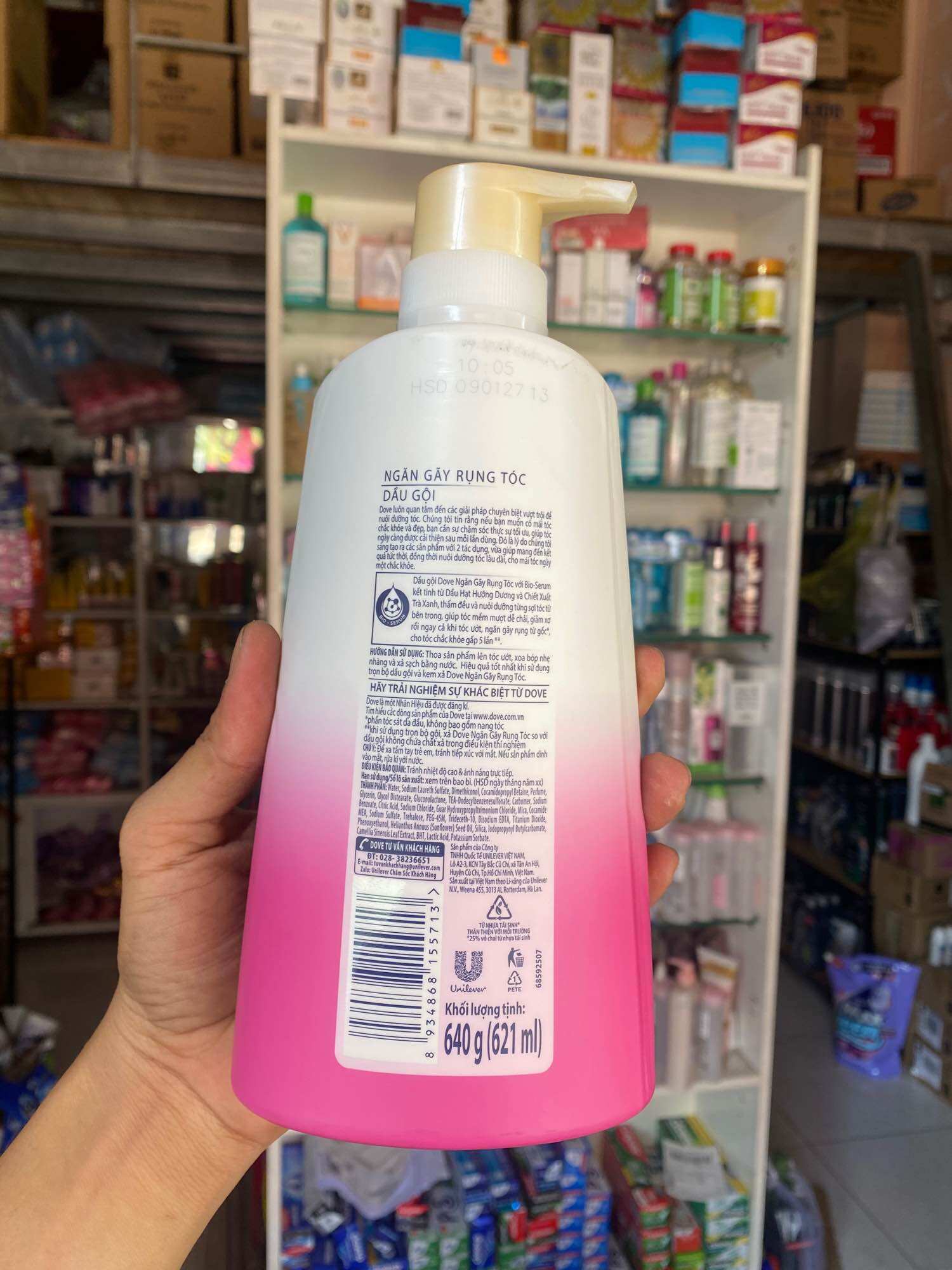 Dầu Gội Dove 650g ngăn rụng tóc