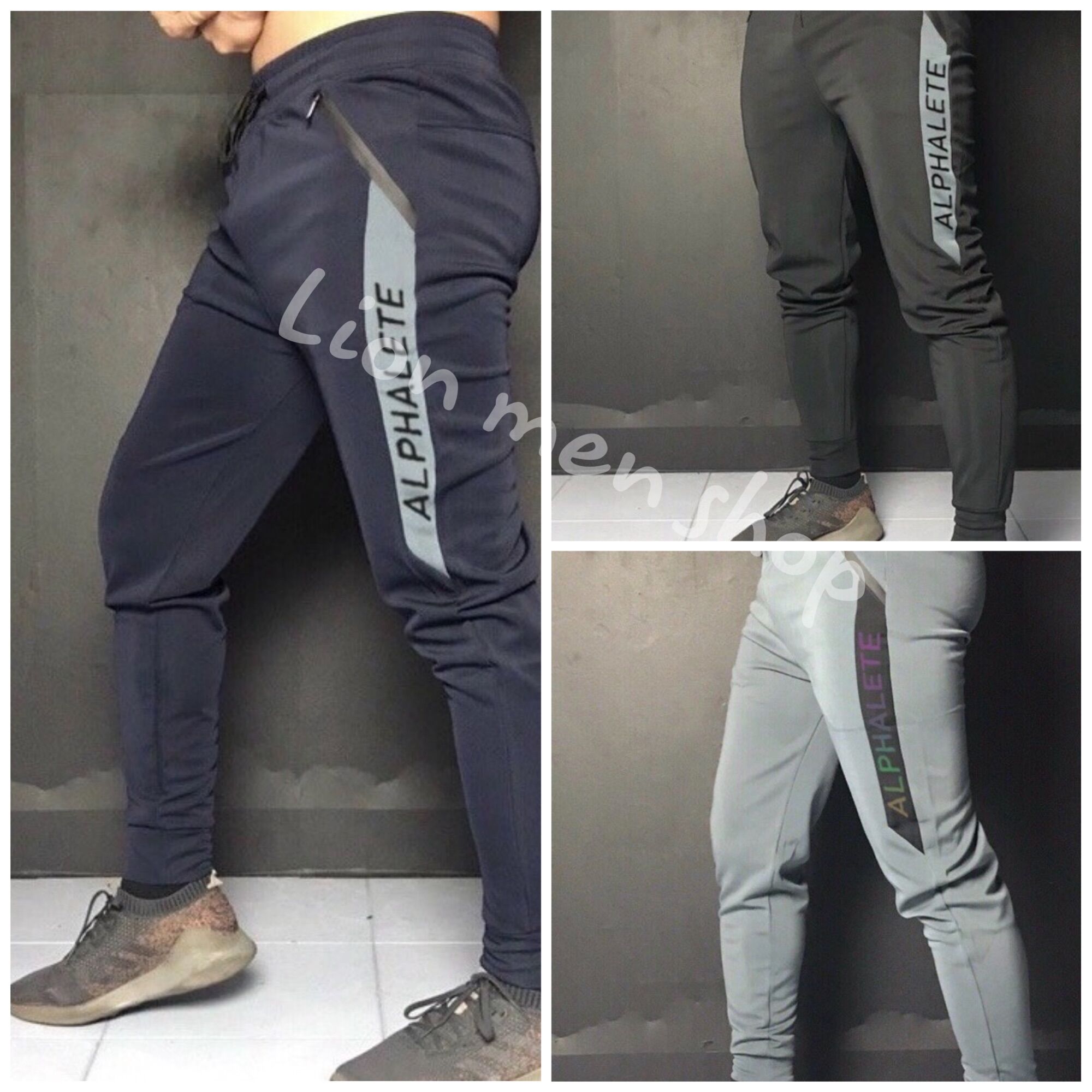 Quần thun dài thể thao nam, quần jogger nam vải poly 2 da cao cấp co dãn 4c