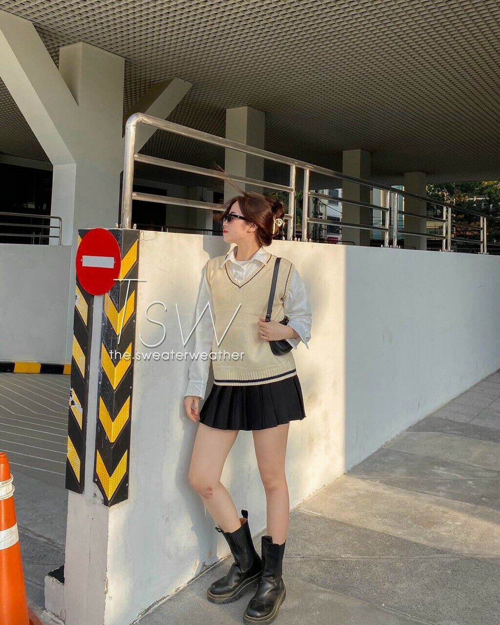 Áo len gile nữ thời trang ( không kèm áo trong )