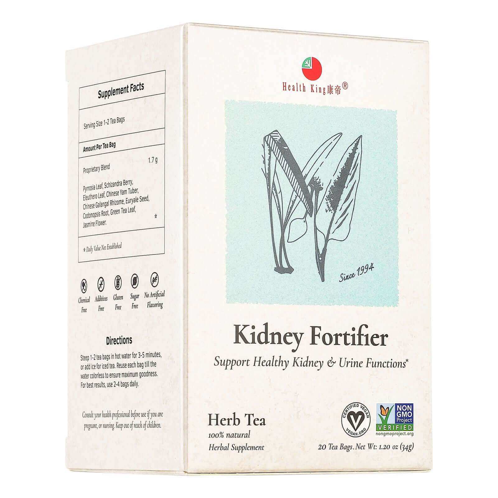 Kidney Fortifier Herb Tea | Support Healthy Kidney Functions & Urine Metabolism - Trà Thảo Dược Bổ Thận Kidney Fortifier | Hỗ Trợ Chức Năng Thận & Chuyển Hóa Đường Tiết Niệu